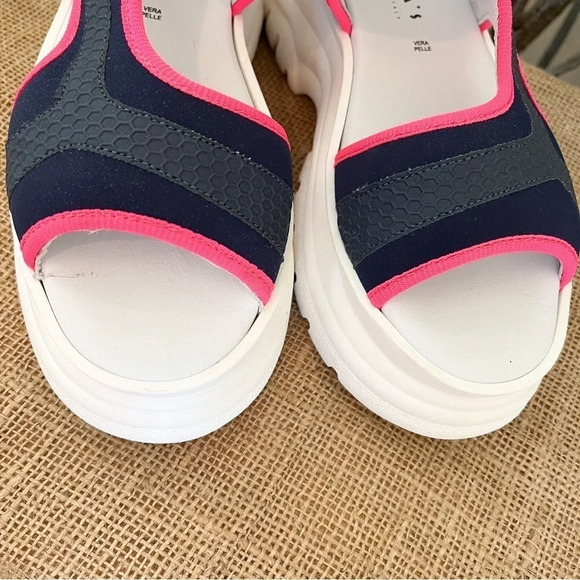 Joshua Sanders Fuxia Spice Scuba Pink Platform Sandals - Picture 10 of 15